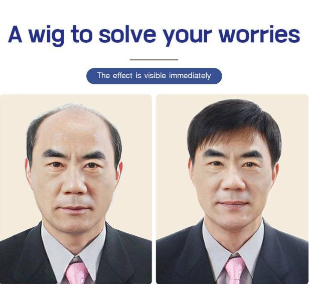 【🎌From japan🎌】Business natural and realistic full wig for medium-elderly men