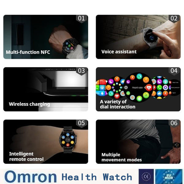 【🎌From japan🎌】OMRON Painless Blood Glucose ALL DAY Monitoring Smart Bluetooth Watch