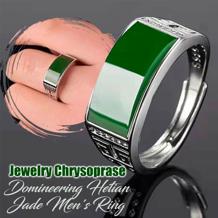 Dominant Jade Ring-Bring you unlimited good luck and wealth-Adjustable size