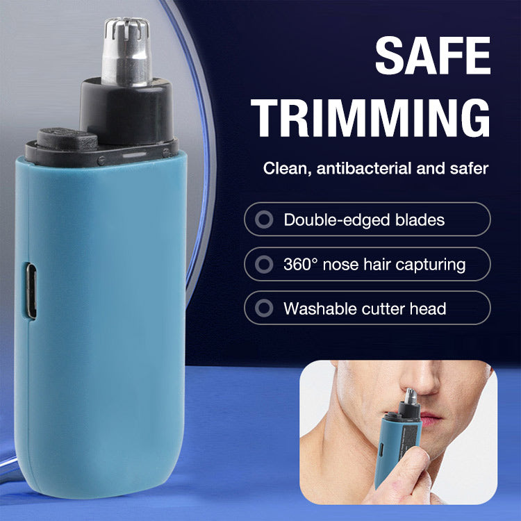 German Rechargeable Portable Nose Hair Trimmer- One year warranty, 15s quick trim, waterproof