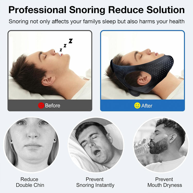 Christmas Promo Second one only RS1299 - Anti Snoring Chin Strap - Avoid sleep apnea and prevent mouth breathing - Simple and Effective Stop Snoring Solution, Enjoy a Nice Evening.