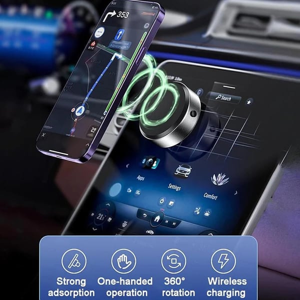 🔥Double-Sided Phone Holder: Innovative Dual Suction Cup and Magnetic Design