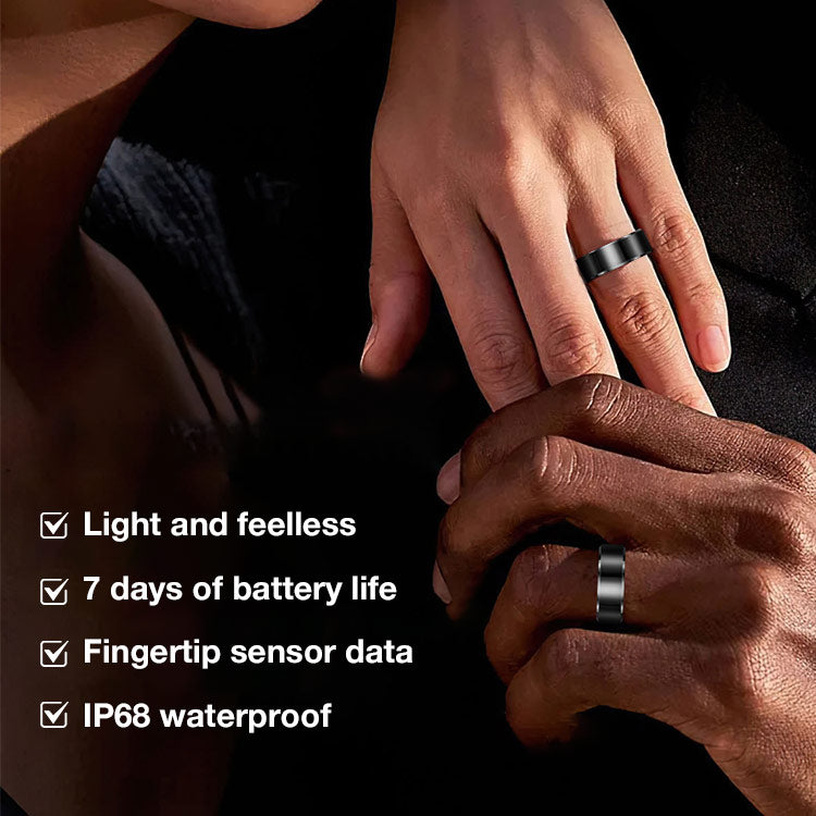 Christmas Promotion One Year Warranty - Smart Ring-Comprehensive 24/7 Health Monitoring, Track Your Heart Rate, Blood Pressure, and Sleep Quality for a Healthier, More Energetic Life!