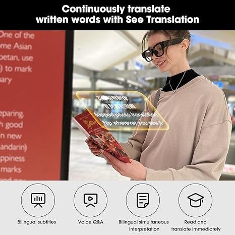 iTourTranslator Glasses【Supports translation in 104 languages online】🔥HOT SALE 🔥