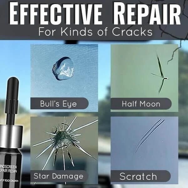 (Last Day Promotion - 49% OFF) Cracks Gone Glass Repair Kit (New Formula)