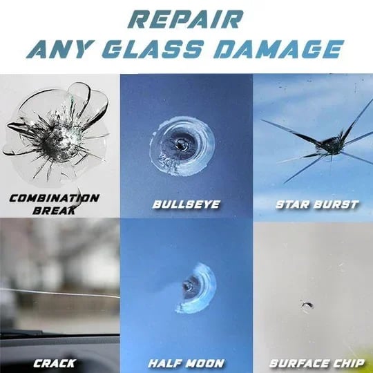 (Last Day Promotion - 49% OFF) Cracks Gone Glass Repair Kit (New Formula)