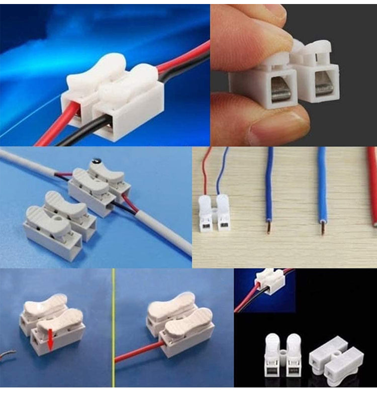 Spring Quick Connector Wire (50pcs)