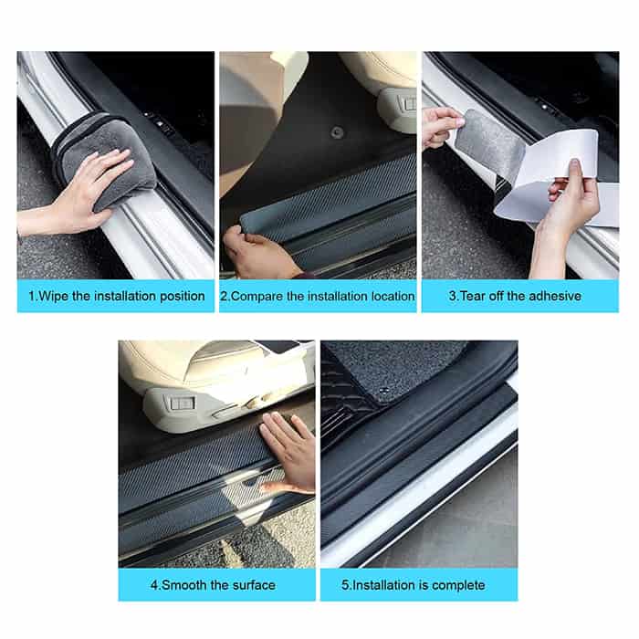 Stickers4Car, door sill protectors (4 sheets)