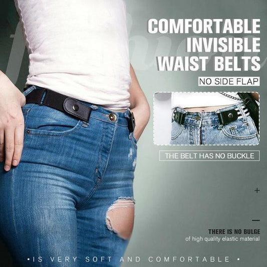 Buckle-free Invisible Elastic Waist Belts【The latest fashion trends in Europe and America】